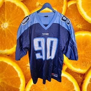 Nike NFL Titans #90 Kearse Dark and Light Blue Jersey Size Large‎